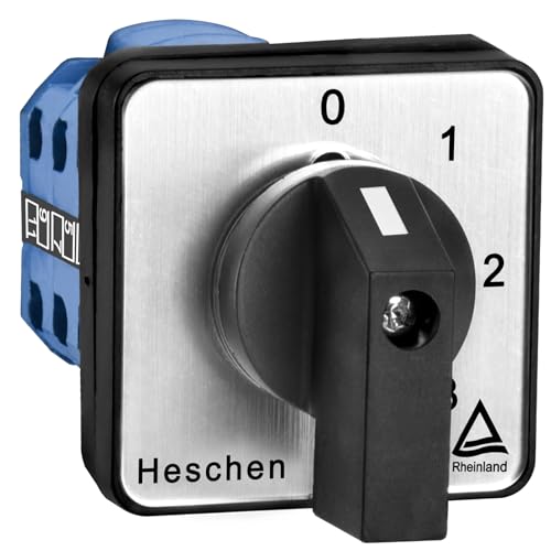Heschen Universal-Nockenwählschalter LW28-20/0123.3 660V 20A 4 Position 3 Phase 12 Klemmen CE von Heschen