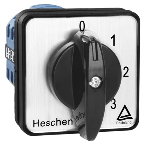 Heschen Universal Drehbarer Nockenwahlschalter, SZW26-20/0-4.4, 660V 20A, 5 Position 4 Phasen, 16 Terminals, CE von Heschen