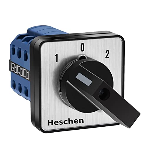 Heschen Universal-Nockenschalter, Drehschalter, Wechselschalter SZW26-20/D303,3, 660 V, 20 A, 3 Position, 3 Phasen, 12 Klemmen, CE von Heschen