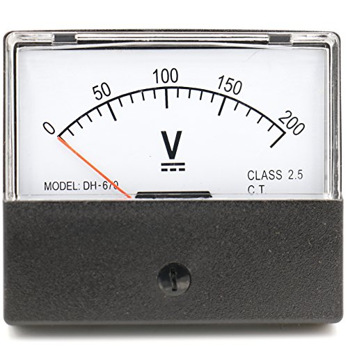 Heschen Voltmeter, analog, 670 Stil, DC 0–200 V, Klasse 2,5 von Heschen