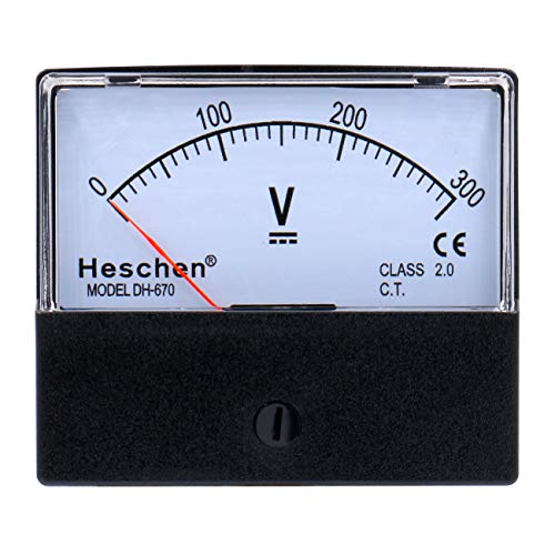 Heschen Voltmeter, analog, 670 Stil, DC 0–300 V, Klasse 2.0 von Heschen