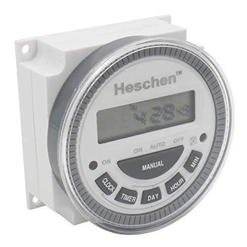 Heschen Digitaler LCD-Power Wöchentlich programmierbarer Timer-Relaisschalter CN304 220-250VAC 16A SPST 4-polig Heschen Digitaler LCD-Power Wöchentlich programmierbarer Timer-Relaisschalter CN304 220-250VAC 16A SPST 4-polig von Heschen