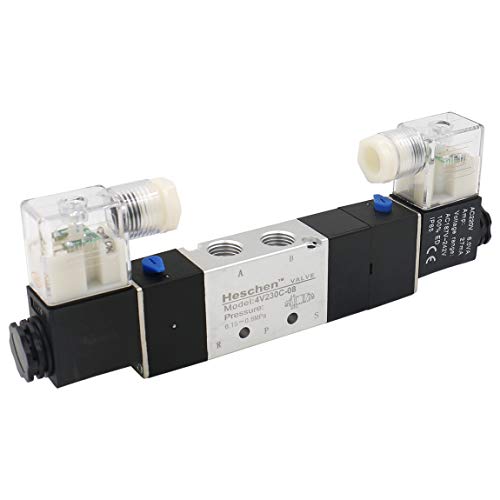 Heschen Elektrisches Pneumatisches Magnetventil, 4V230–08C, 220VAC, PT1/4, 5-Wege, 3 Positionen, CE Heschen Elektrisches Pneumatisches Magnetventil, 4V230–08C, 220VAC, PT1/4, 5-Wege, 3 Positionen, CE von Heschen