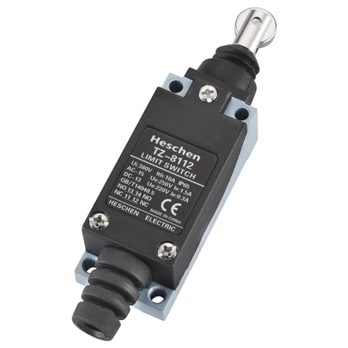 Heschen TZ-8112 Kolben mit Parallelrolle geschlossen NO + NC kurzzeitig 250 VAC 10A, Mechanisch, Roller, EIN-AUS-EIN, Black Heschen TZ-8112 Kolben mit Parallelrolle geschlossen NO + NC kurzzeitig 250 VAC 10A, Mechanisch, Roller, EIN-AUS-EIN, Black von Heschen