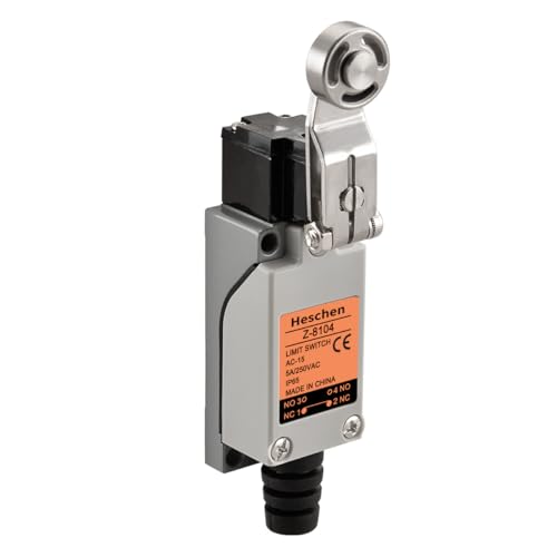 Heschen Endschalter, XZ-8/104, Drehrollenhebel, 5A 250VAC, SPDT, Momentantyp, IP65, für CNC-Fräsplasma Heschen Endschalter, XZ-8/104, Drehrollenhebel, 5A 250VAC, SPDT, Momentantyp, IP65, für CNC-Fräsplasma von Heschen