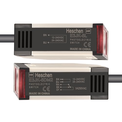 Heschen Fotoelektrischer Schalter, E3JK-5DM2-5L, 24-240VAC/12-240VDC, Bijection Type, Detection Distance 5M von Heschen