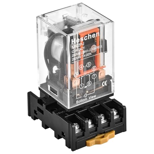 Heschen Gereral Purpose Relais MK2P-I AC220V Coil DPDT 8 Pin mit Steckklemme Buchse PYF83A Heschen Gereral Purpose Relais MK2P-I AC220V Coil DPDT 8 Pin mit Steckklemme Buchse PYF83A von Heschen