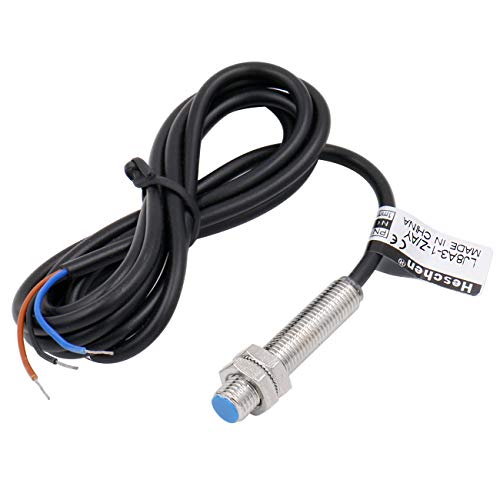Heschen M8 Induktiver Näherungssensor Schalter, Schildtyp, LJ8A3-1-Z/AY, Detektor 1mm, 10-30VDC 200mA, PNP Normal Geschlossen(NC), 3-Draht von Heschen