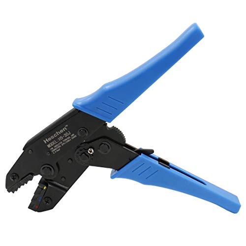 Heschen Crimpzange HS-30J Isolierte Kabelschuhe Crimpwerkzeuge Verwendung für 1-2,5-6mm² (20-10AWG) Blau von Heschen