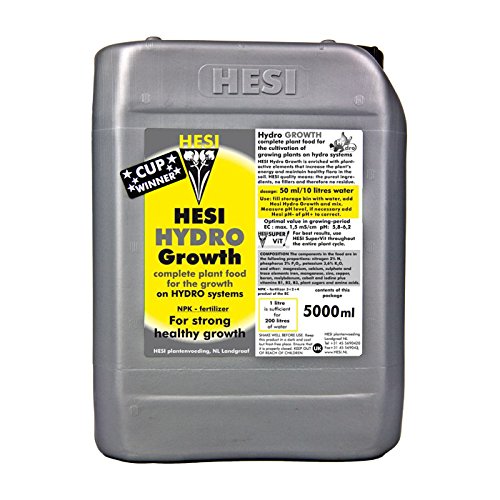 HESI Hydro Wuchs NPK Dünger Wachstum Indoor Grow 5000ml flüssig von Hesi