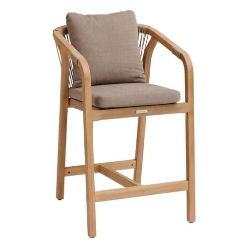 Hespéride - Set mit 2 hohen Gartensesseln Papuasie Akazie & Taupe - Taupe/Akazie Hespéride - Set mit 2 hohen Gartensesseln Papuasie Akazie & Taupe - Taupe/Akazie von Hespéride