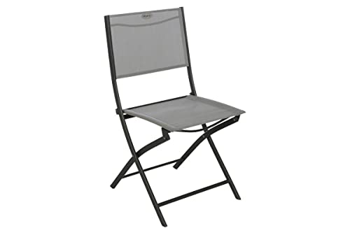Hespéride - 4er-Set klappbare Gartenstühle Modula in Kiesel- und Graphitgrau - Galet/Graphit Hespéride - 4er-Set klappbare Gartenstühle Modula in Kiesel- und Graphitgrau - Galet/Graphit von Hespéride