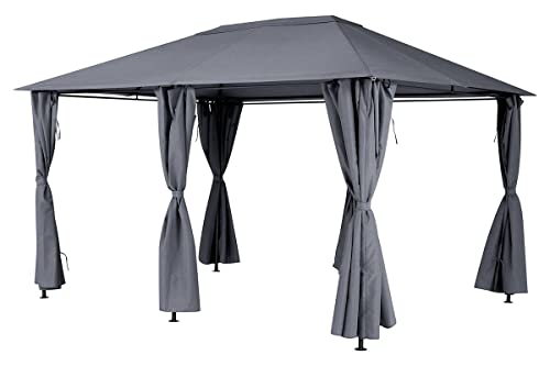 Hespéride - Laubenplane Santorini Schiefer 4x3m aus Polyester von EUKK
