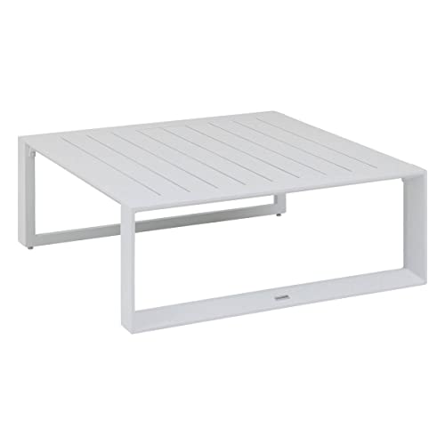 Hespéride - Quadratischer Beistelltisch Allure Weiß - 97 x 97 x 37 cm - Weiß von Hespéride