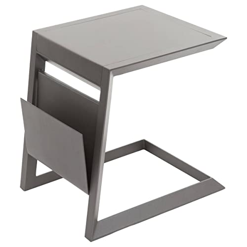 Hespéride - Quadratischer Gartenbeistelltisch Allure in Pralinenbraun - 55 × 45 × 55 cm - Praline von Hespéride