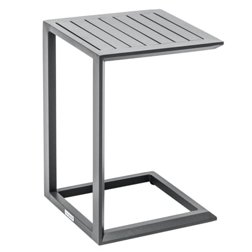 Hespéride - Quadratischer Gartenbeistelltisch Évasion in Graphitgrau - 38 × 38 cm - Graphit Hespéride - Quadratischer Gartenbeistelltisch Évasion in Graphitgrau - 38 × 38 cm - Graphit von Hespéride