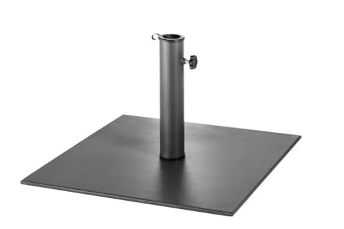 Hespéride - Quadratischer Sonnenschirmständer Anthrazit - 20 kg - Anthrazit von Hespéride