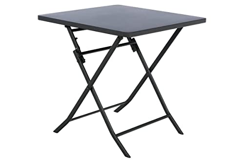 Hespéride - Quadratischer klappbarer Gartentisch Greensboro Graphitgrau - 2 Plätze - Graphitgrau Hespéride - Quadratischer klappbarer Gartentisch Greensboro Graphitgrau - 2 Plätze - Graphitgrau von Hespéride