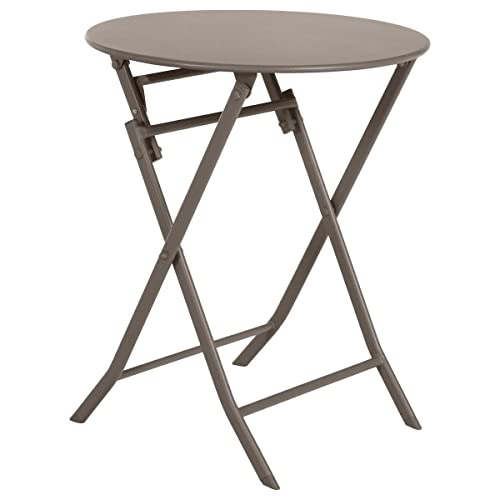 Hespéride - Runder klappbarer Gartentisch Greensboro Tonka - 2 Plätze - Tonka Brown von Hespéride