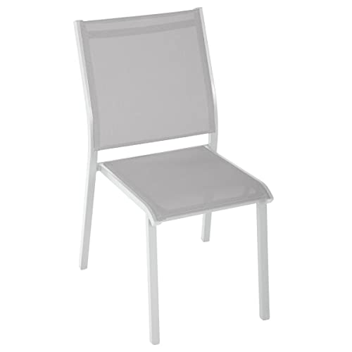 Hespéride - Stapelbarer Gartenstuhl Essentia Kiesel & Weiß - Grau/Weißgrau Hespéride - Stapelbarer Gartenstuhl Essentia Kiesel & Weiß - Grau/Weißgrau von Hespéride