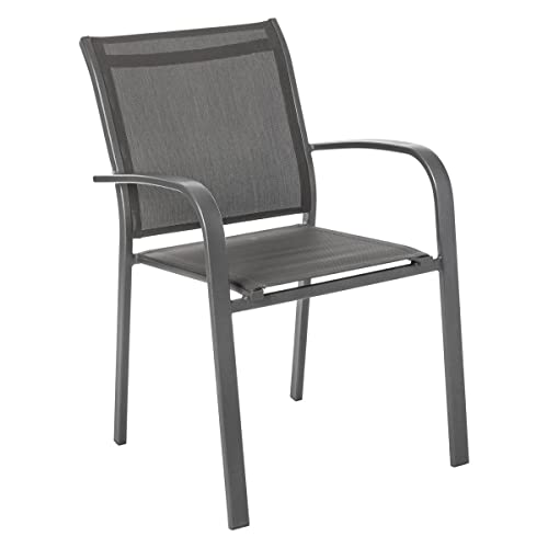 Hespéride HES-159161 Essentia Outdoorstuhl, Anthrazit/Graphit, Aluminium mit Epoxid-Beschichtung, one Size Hespéride HES-159161 Essentia Outdoorstuhl, Anthrazit/Graphit, Aluminium mit Epoxid-Beschichtung, one Size von Hespéride