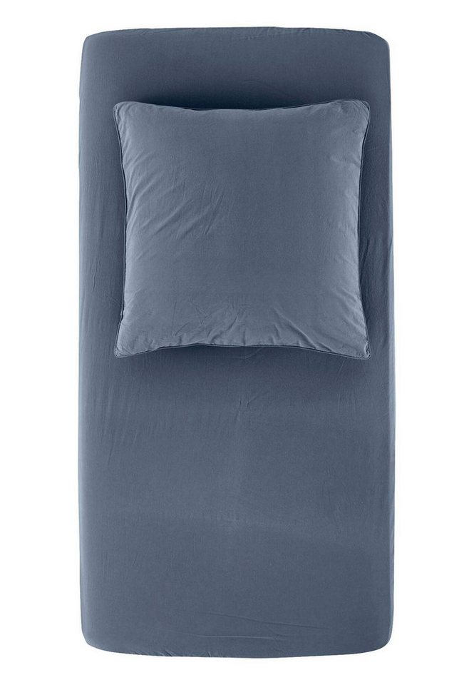 Hessnatur Spannbettlaken aus reiner Bio-Baumwolle, Web, Gummizug: Perkal Spannbettlaken, (1 Stück) von Hessnatur
