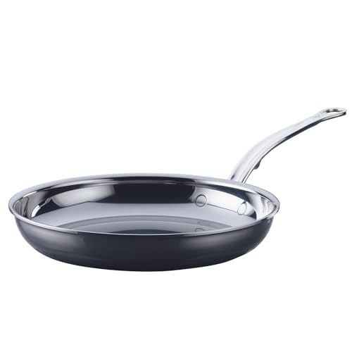 Hestan NanoBond-Kollektion – Titan-Edelstahl-Bratpfanne 27,9 cm – Toxin-, PFAS- und chemikalienfreies, sauberes Kochgeschirr, Induktionskochfeld-kompatibel von Hestan