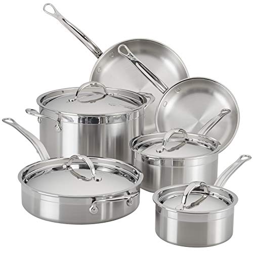 Hestan - ProBond Collection – Professionelles Kochgeschirr-Set, 10-teilig, kompatibel mit Induktionsherden von Hestan