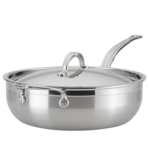 Hestan ProBond – Professionell verkleidete Edelstahl-All-in-One-Pfanne, 5 Quart, mit Helfergriff, induktionsgeeignet Hestan ProBond – Professionell verkleidete Edelstahl-All-in-One-Pfanne, 5 Quart, mit Helfergriff, induktionsgeeignet von Hestan