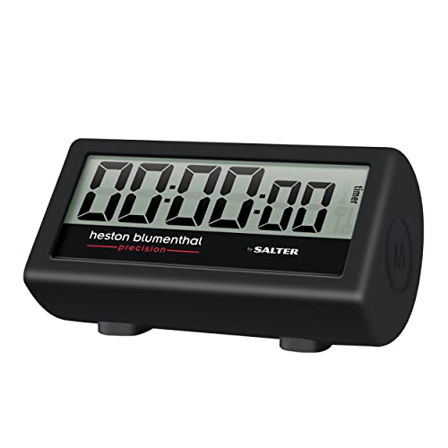 Heston Blumenthal Precision By Salter 357 HBBKXR 3-in-1-Küchentimer uhr, Grillen, eieruhr, wetterfest drinnen & draußen timer, Wendeerinnerung, digitaler küchentimer bis 99 Minuten 59 Sekunden von SALTER