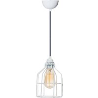 Nr.15 Hängelampe Industrial in Weiß - Käfiglampe von HetLichtlab