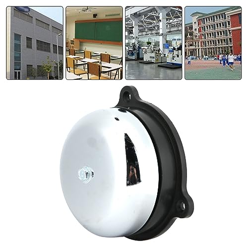 HETHLIF 4 Zoll 100 Mm Feueralarmglocke, kein Funkenalarm für Schulen und Fabriken, Universelle Elektrische Glocke für Tür- oder Notalarmsysteme (DC24V) von Hethlif