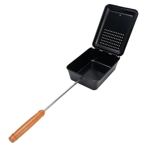 HETHLIF Campfire Popcorn Popper, Campfire Popcorn Herd Iron Manual Pan mit Holzgriff Grill Tablett für Home Camping Garten HETHLIF Campfire Popcorn Popper, Campfire Popcorn Herd Iron Manual Pan mit Holzgriff Grill Tablett für Home Camping Garten von Hethlif
