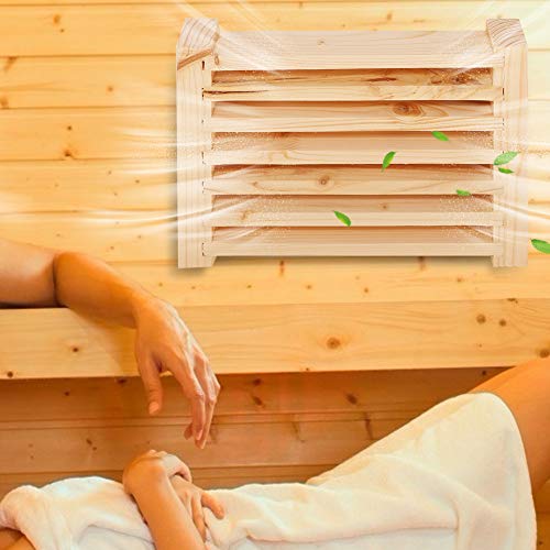 HETHLIF Flush -Wandentlüftung, Kaltluft Return Vent Deckwandentlüftung Holz 8,3 X 6,0 Zoll Dampfende Sauna zu Hause HETHLIF Flush -Wandentlüftung, Kaltluft Return Vent Deckwandentlüftung Holz 8,3 X 6,0 Zoll Dampfende Sauna zu Hause von Hethlif