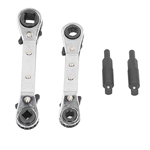 HETHLIF HVAC -Tools, HLK -Serviceschlüssel Serviceschlüssel 3/8 Bis 1/4in 5/16 Bis 1/4in Edelstahl Hoher Härte Kühlung Ratcheting Schraubenschlüssel HVAC Service Wrench Set für Luft von Hethlif