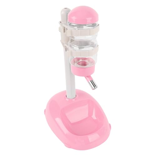 HETHLIF Hundwasserflasche, Wasserkrug für Hunde Wasserspender für Hunde, die Automatisch Wasserfutter 500 Ml Kapazität Tierstehender Wasserspender für Welpen Stehen (PINK) von Hethlif