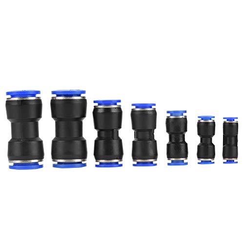 HETHLIF Luftbeschläge, Schnelle Schlauchschlauchschlauchschlauchschlauchverbindungsanschlüsse Luftschieben Schnellbeschläge 35pcs OD 4/6/8/10/12/14/16 Mm Luftschlauch Pneumatischer Gerader Stecker von Hethlif