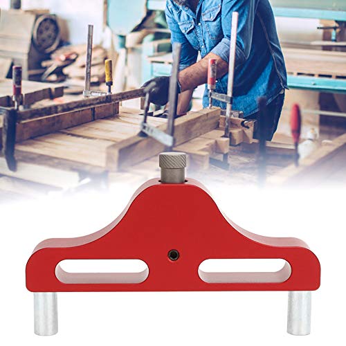 HETHLIF Mittelfinder Holzbearbeitung, Center Finder Tool Scribe Tool Holzbearbeitung mit Schraubenschlüssel Aluminiumlegierung für die (Rot) von Hethlif