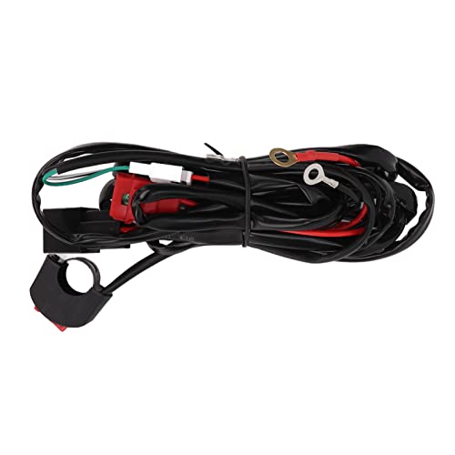 HETHLIF Motorrad -Licht -Kit, Nebel Lichtverdrahtung Kabelbaum Leichtstange Kabelbaum Kabel 12V 40A Motorrad LED LED Leuchtschalter für 9-32 V Dirt Bikes ATV Elektroauto von Hethlif