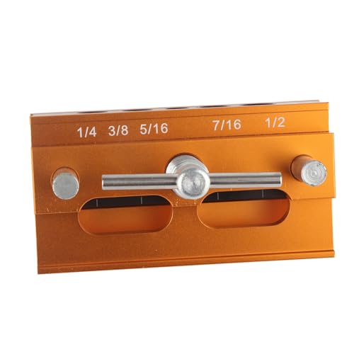 HETHLIF Selbstzentrierende Dauerting -Jig, Selbst Zentrierende Dübel -Jig Präzise Bohrhandbuch Buchse Set Aluminiumlegierung für Holzbearbeitung und Möbelherstellung von Hethlif