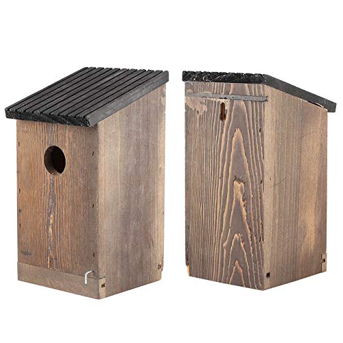 HETHLIF Vogelhäuser für Draußen, Bird House Kit Bird House Clear Textur Hängende Holz für Gartendekoration Im Freien von Hethlif