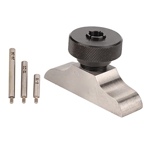 HETHLIF Zifferblattanzahlbasis, Tiefenmikrometer -Basis -Mikrometer Micrometer mit 3 Verlängerungsstäben Edelstahl Tiefenmikrometer Micrometer Ständer für die Tiefenwahlansiedlung (63 * 17mm) von Hethlif