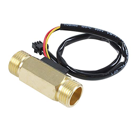 Hethlif 1/2" PT Wasser Durchflusssensor Schalter Kontrolle Meter Flowmeter 1.5-30 L/min von Hethlif