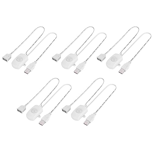 Hethlif 5 Stück Infrarot-Bewegungsmelder Sensorschalter Detektor Automatischer Schalter DC 5V/12V/24V USB PIR für LED-Lichtleiste Intelligenter Körperbewegungssensor von Hethlif