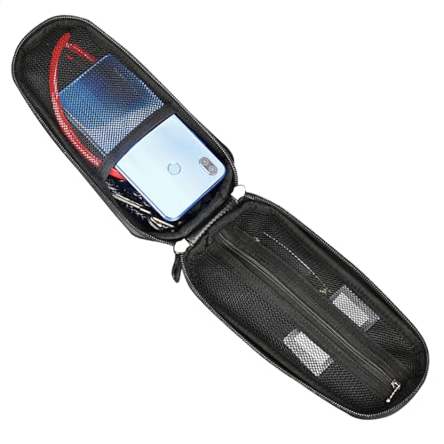 Hethlif Fahrradrahmenbeutel PU Leder Road Cycle Top Rohrbeutel Zum Fahrrad Im Freien von Hethlif