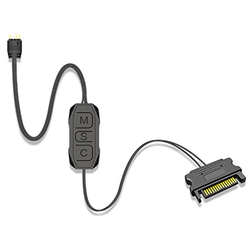 Hethlif Kontrolleur Mate Manuell Adressierbarer RGB Kontrolleur ARGB LED Kontrolleur SATA 15 Pin auf 3 Pin ARGB LED Hethlif Kontrolleur Mate Manuell Adressierbarer RGB Kontrolleur ARGB LED Kontrolleur SATA 15 Pin auf 3 Pin ARGB LED von Hethlif