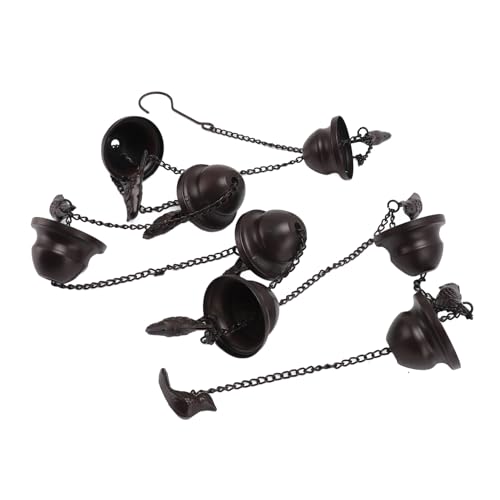 Hethlif Regenkette, Regenfängerkette Regen Rinnenketten Dachrinnen Dekorative Regen Chimes 7,9 Fuß Vögel auf der Tasse Regenkette für Außen -Vintage -Garten Regenwasser Diverter Fängerketten von Hethlif