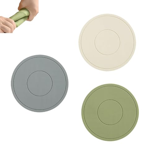 3 Stück Silikon Topfuntersetzer Hitzebeständig Multifunktional Topf Untersetzer Runde rutschfest Topflappen Set für Töpfe Schüsseln von Heting-YQ