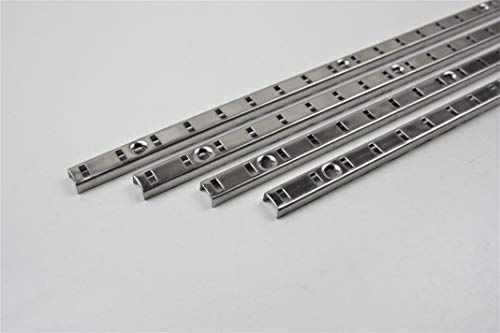 Hettich 4 Stück Bodenträgerschiene 16 mm Vari Fachbodenträger Möbelbodenträger Löffelbodenträger Vari von Hettich