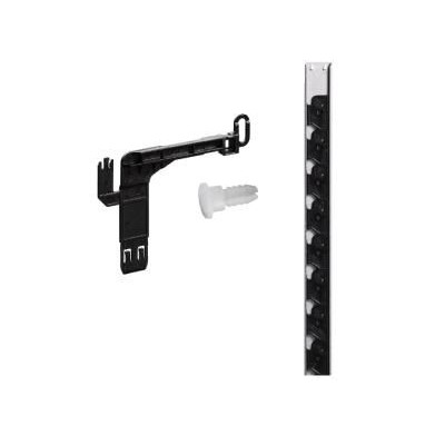 Büroschubl.-Verr.stg.set, Systema Top 2000 9080117,aufliegend,rechts, KF schwarz von Hettich